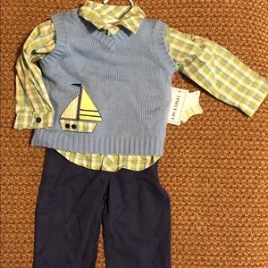NWT 3 piece set: Pants, Button Down, and Vest